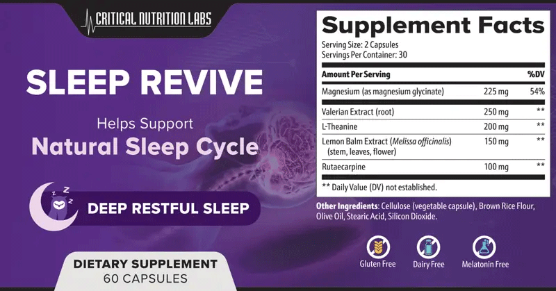 Sleep Revive Label